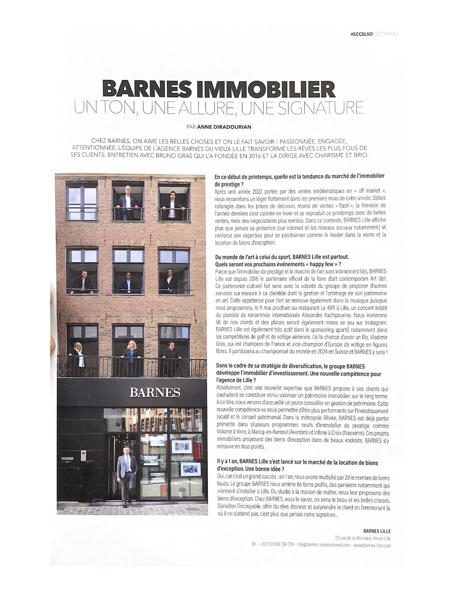 BARNES Lille dans le nouvel ECCELSO Printemps-Eté 2023