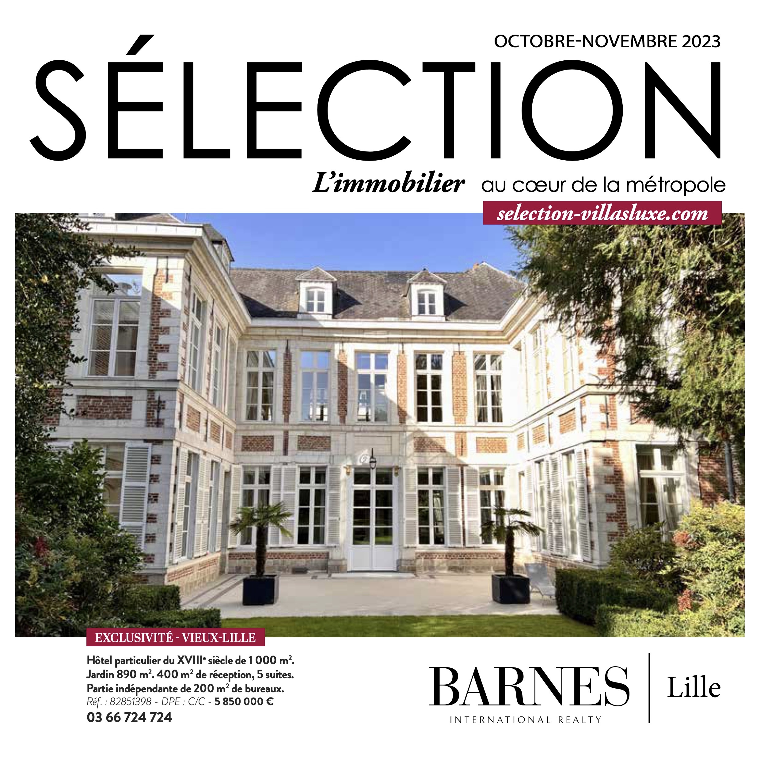 BARNES Lille dans le nouveau SELECTION